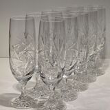 Champagne flutes in Bohemian crystal