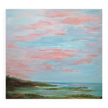 Tableau paysage marin, original signé et livré avec son certificat