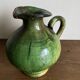 Provence 1950 jar in green glazed earthenware