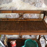 70s bamboo rattan