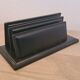 ILG leather letter holder - vintage