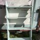 Blue patina shelf