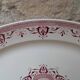 Old oval serving dish, Amiral Creil and Montereau Terre de Fer model