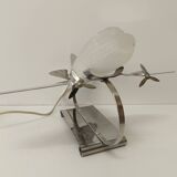 Vintage art deco style airplane lamp