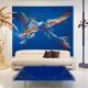 Midcentury White Wool Soriana Sofa and 2 Armchairs By Tobia Scarpa for Cassina
