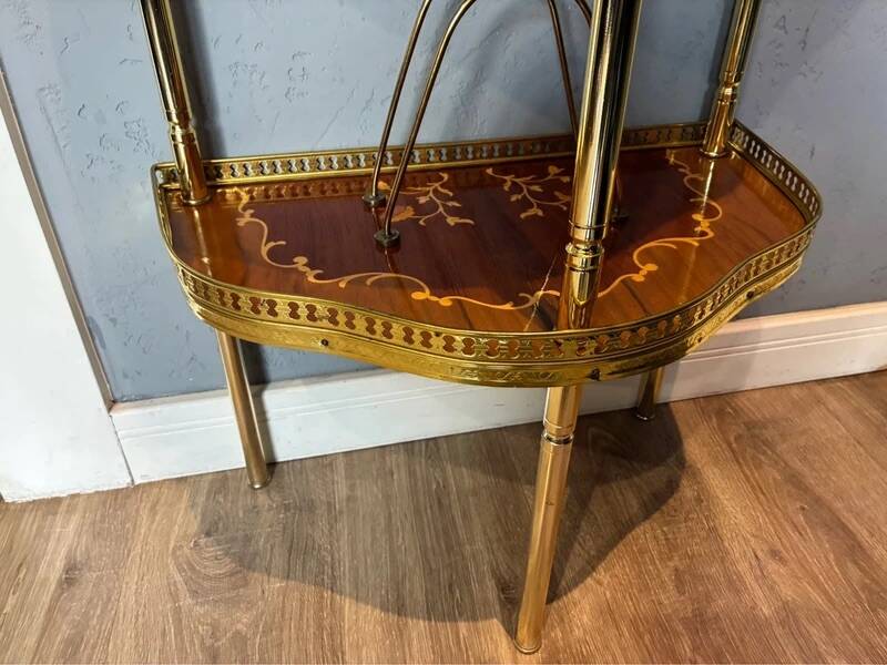 Vintage Demi Lune French Style Console Table