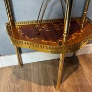 Table console de style français demi-lune vintage