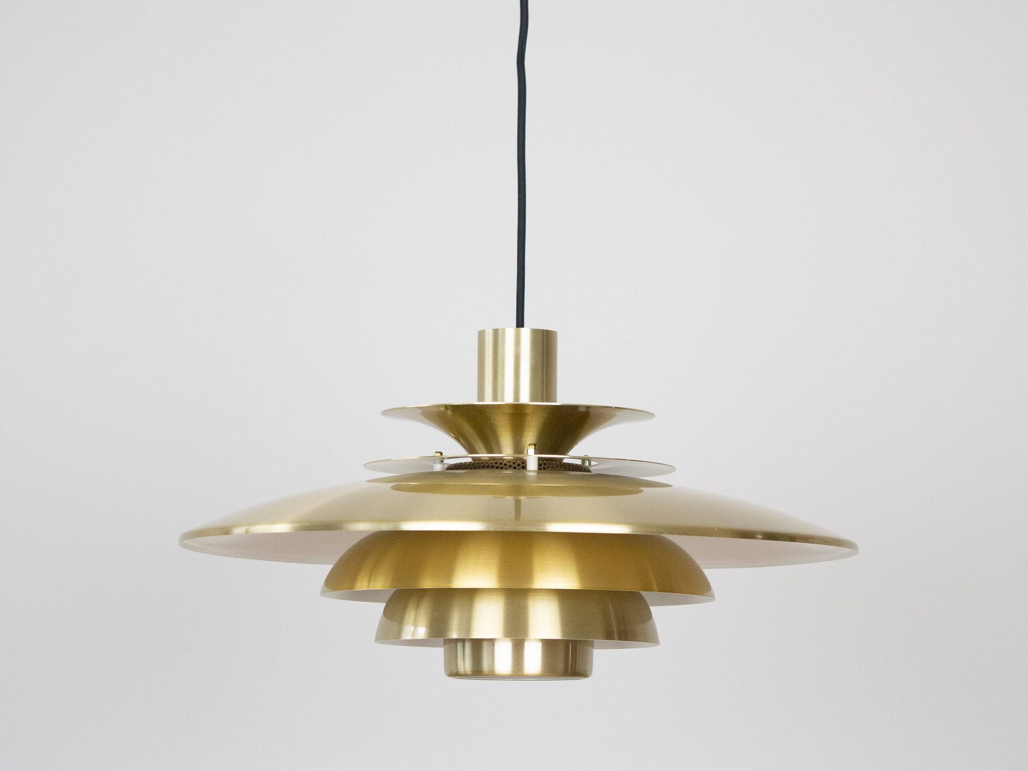 Vintage suspended lamp Verona Danish by Kurt Wiborg, Jeka, 1980s