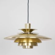 Vintage suspended lamp Verona Danish by Kurt Wiborg, Jeka, 1980s