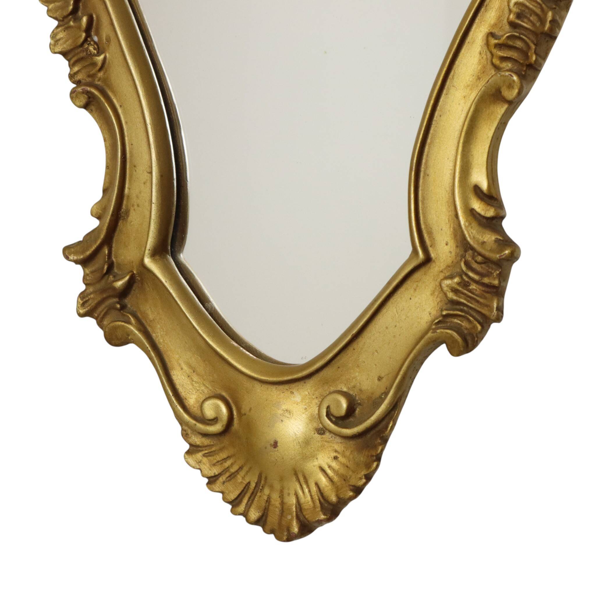 Mid-Century Crested Mirror – Classic Gold French Mirror 63 cm