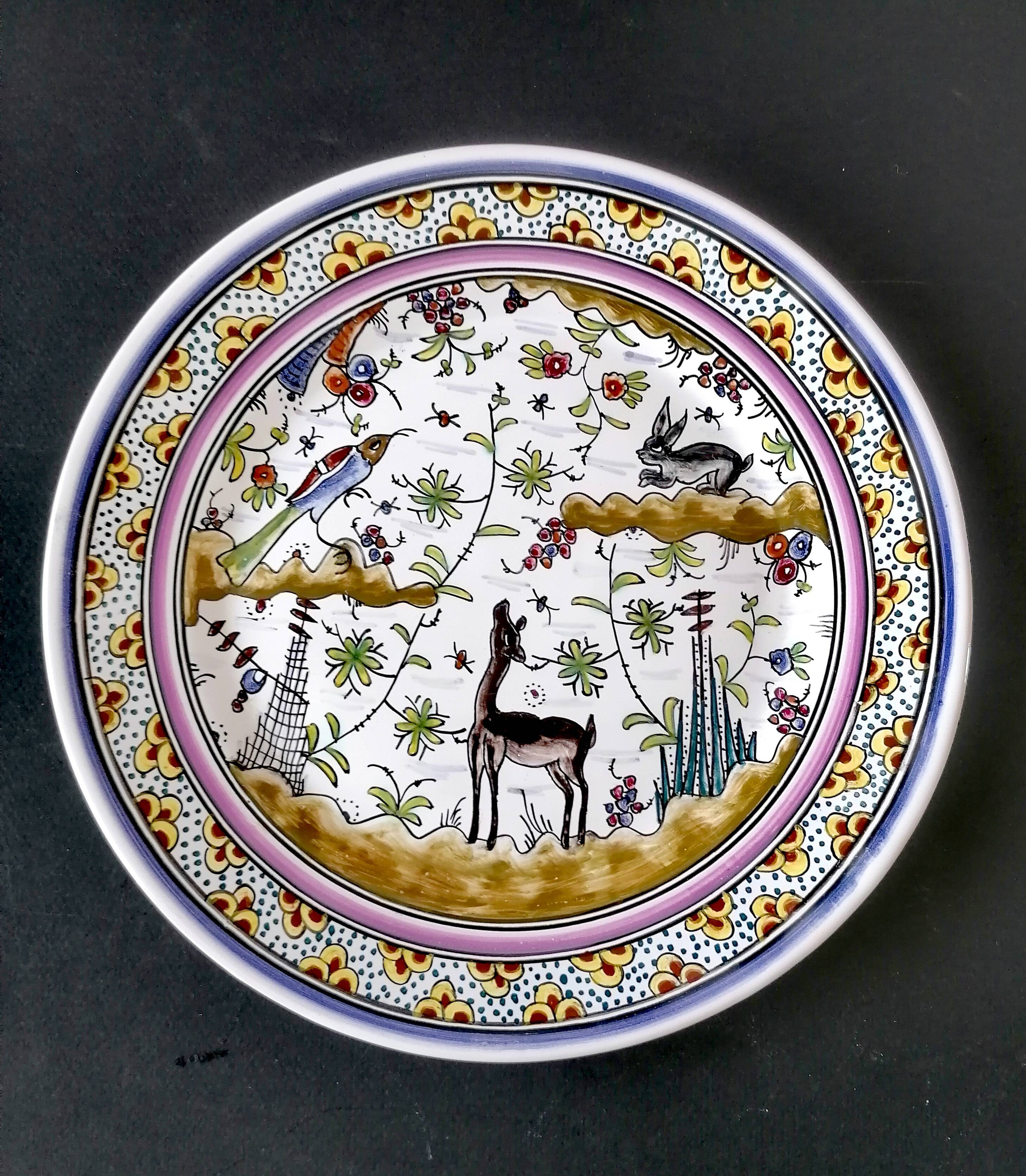 Two Coimbra Conimbriga earthenware plates.