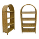 Pair of Italian Small Bamboo Bookcases, 1970s