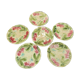 Set of six old slurry dessert plates