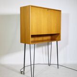 Teak secretary highboard from WK Möbel, 1960s