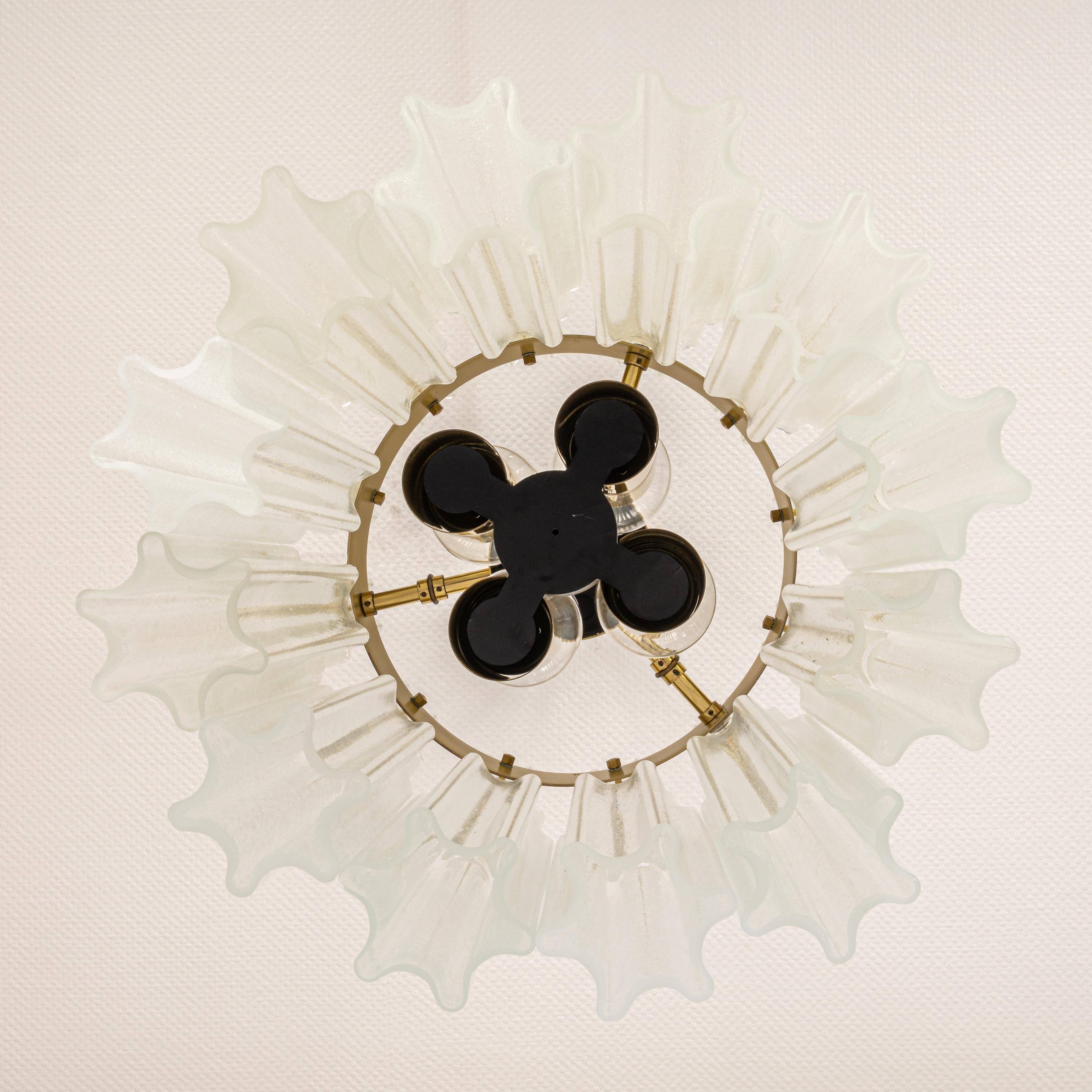 Suspension en Verre Limburg, Allemagne, Années 1970