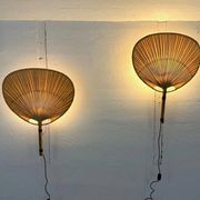 Ingo Maurer Uchiwa III wall lamps, M-Design 1973