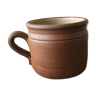 Large mug or jar in Brown glazed stoneware