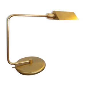lampe de bureau design, en laiton vers 1980