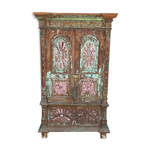 Ancienne armoire en bois - 2 portes