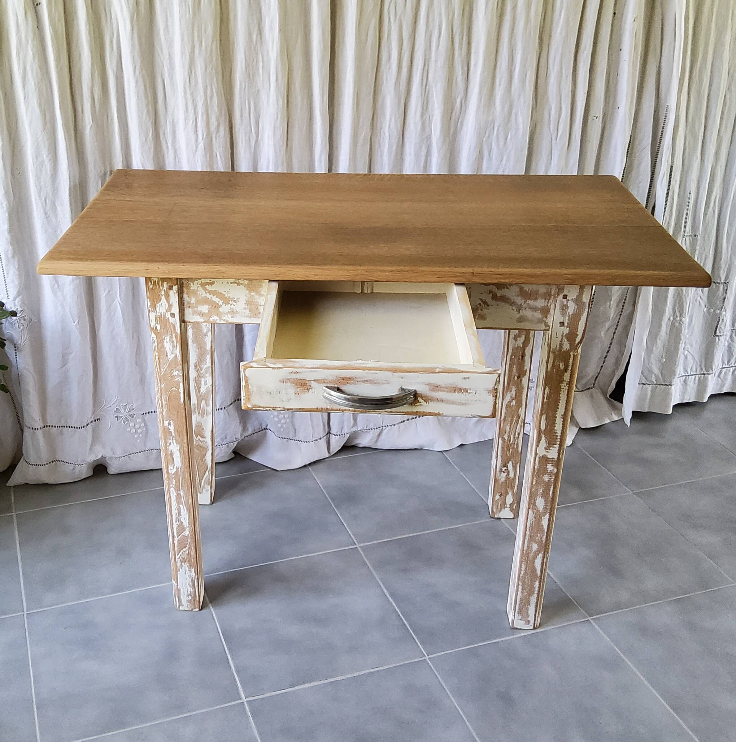 Antique patinated table