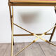 Chaise pliante en velours rose