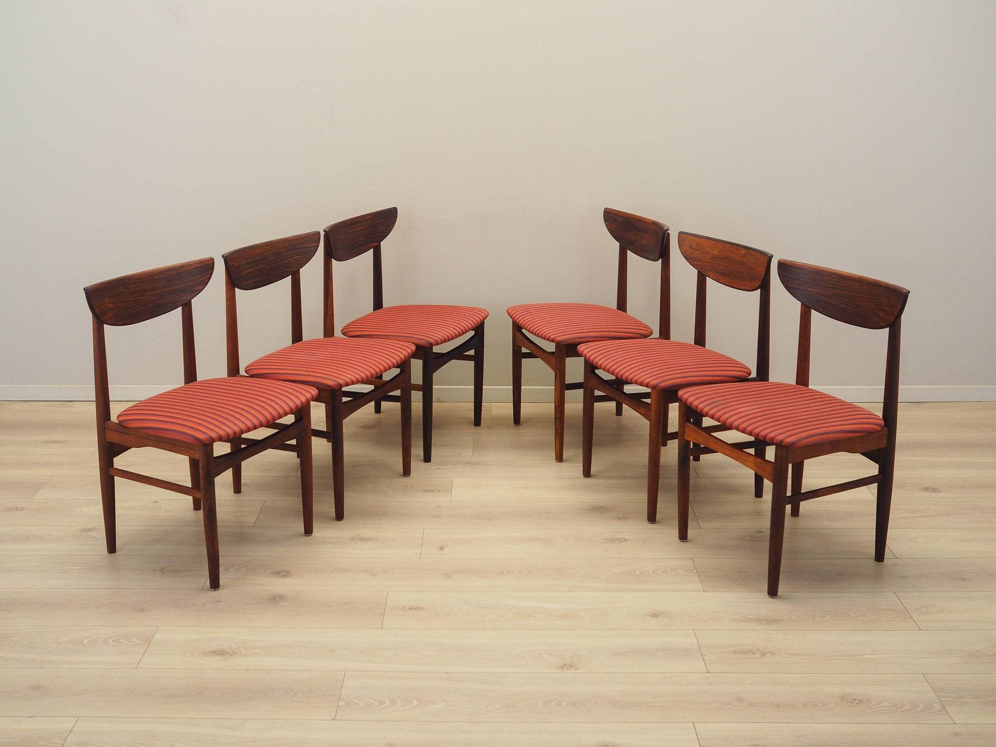 Set of six rosewood chairs, Danish design, 1970s,  Skovby Møbelfabrik