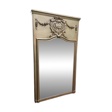 Napoleon III Gilded Wood Trumeau Mirror