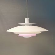 Large hanging lamp by Danish Form-Light 1980s. Multiple layers of shades.