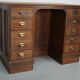 French oak shop counter / desk or kitchen island, 1950s
