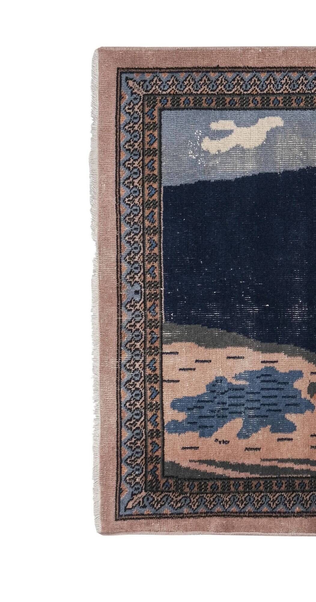 Vintage hand-embroidered textile 98x122 cm