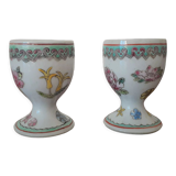 2 old enamelled shells