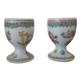 2 coquetiers émaillés anciens
