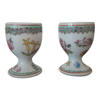 2 old enamelled shells