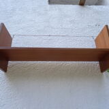 Pair of teak wall shelves