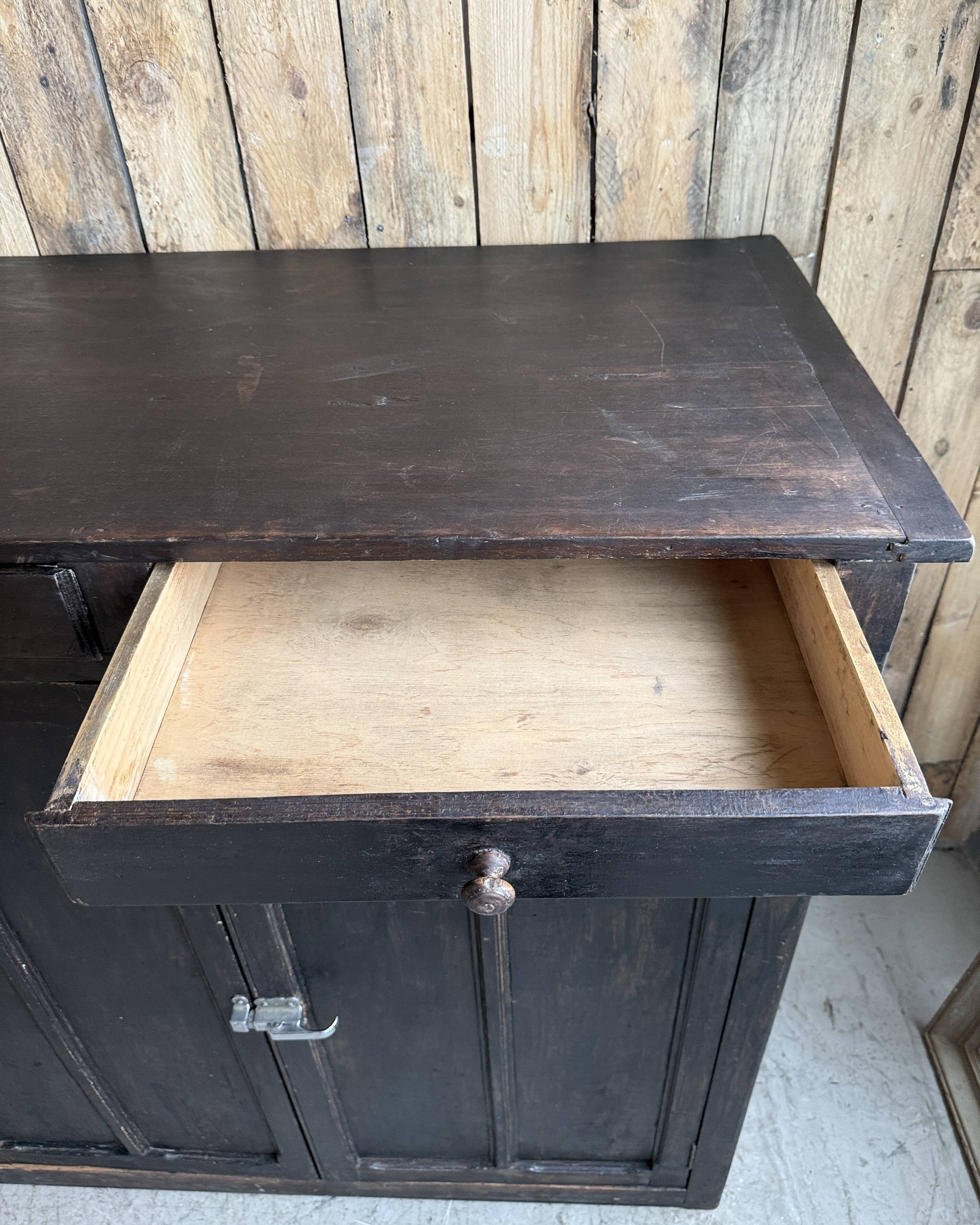 Black patina grand Parisian buffet (restored)