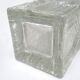 Brutalist moulded glass vase from the 1970s.