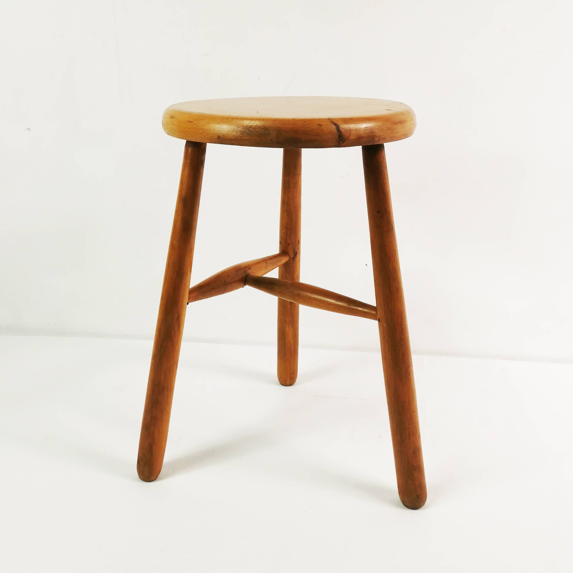 Mid Century tripod stool, Denmark, 1960s