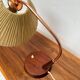 1960s Vintage Teak & Sisal Table Lamp by Temde Leuchten, Switzerland