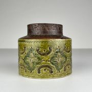 Small vintage ceramic vase by Aldo Londi for Bitossi, Italy, 1970s.