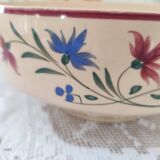 Salad bowl 30s earthenware K&G Lunéville model Denise