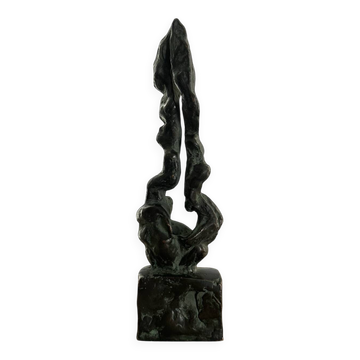 Mid-Century Bronze Abstract Sculpture