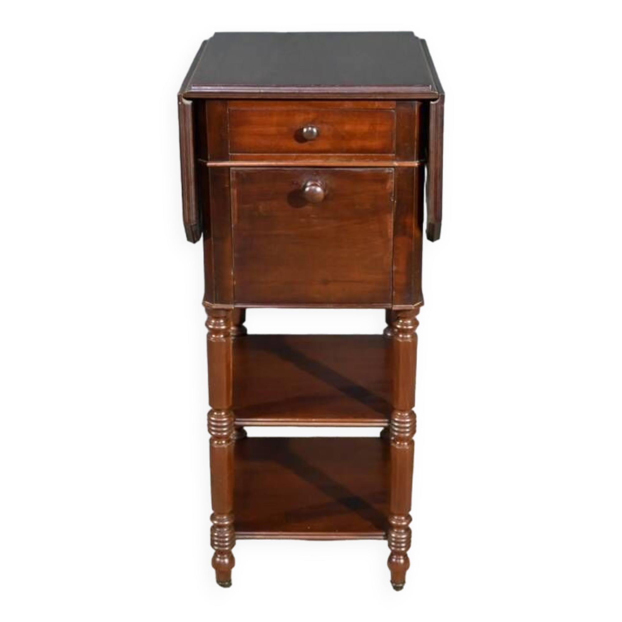 Small mahogany shuttered table, maison lemarchand, a. lemoine – mid-19th century