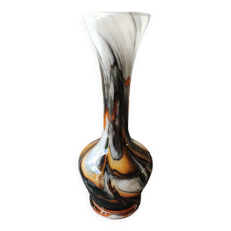 Vase opaline Florence Design. Stylé Pop Art. Designer Carlo Moretti. Haut 25,5 cm