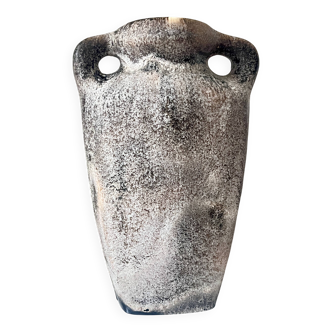 Vintage German Lava Style Grey Brown Amphora Vase, West Germany 1970s