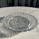 Flat ramequin in chiseled glass