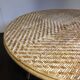 Vtg Mid Century Round Circular Wicker Bamboo Bamboo Table Dining rattan Tiki
