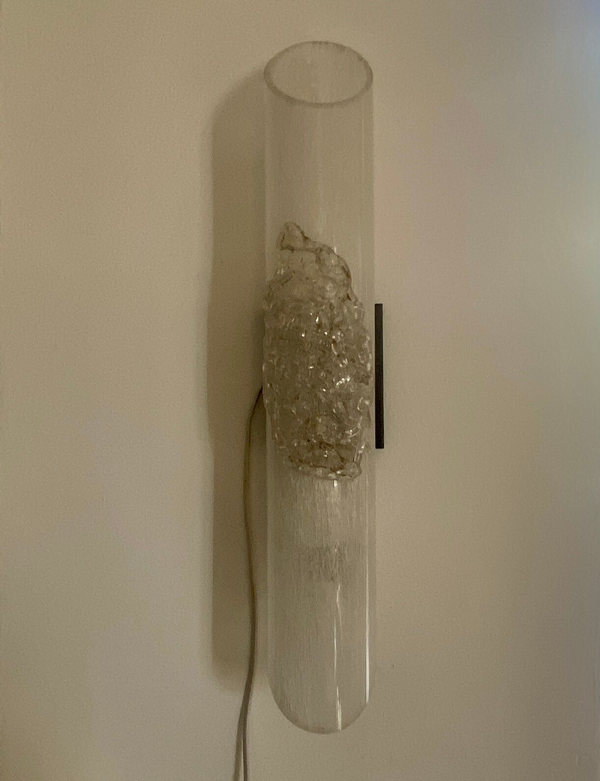 Cylindrical wall lamp from Murano 1960