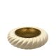 Tommaso Barbi, cream ceramic ashtray / vide poche, B Ceramiche, ca. 1970