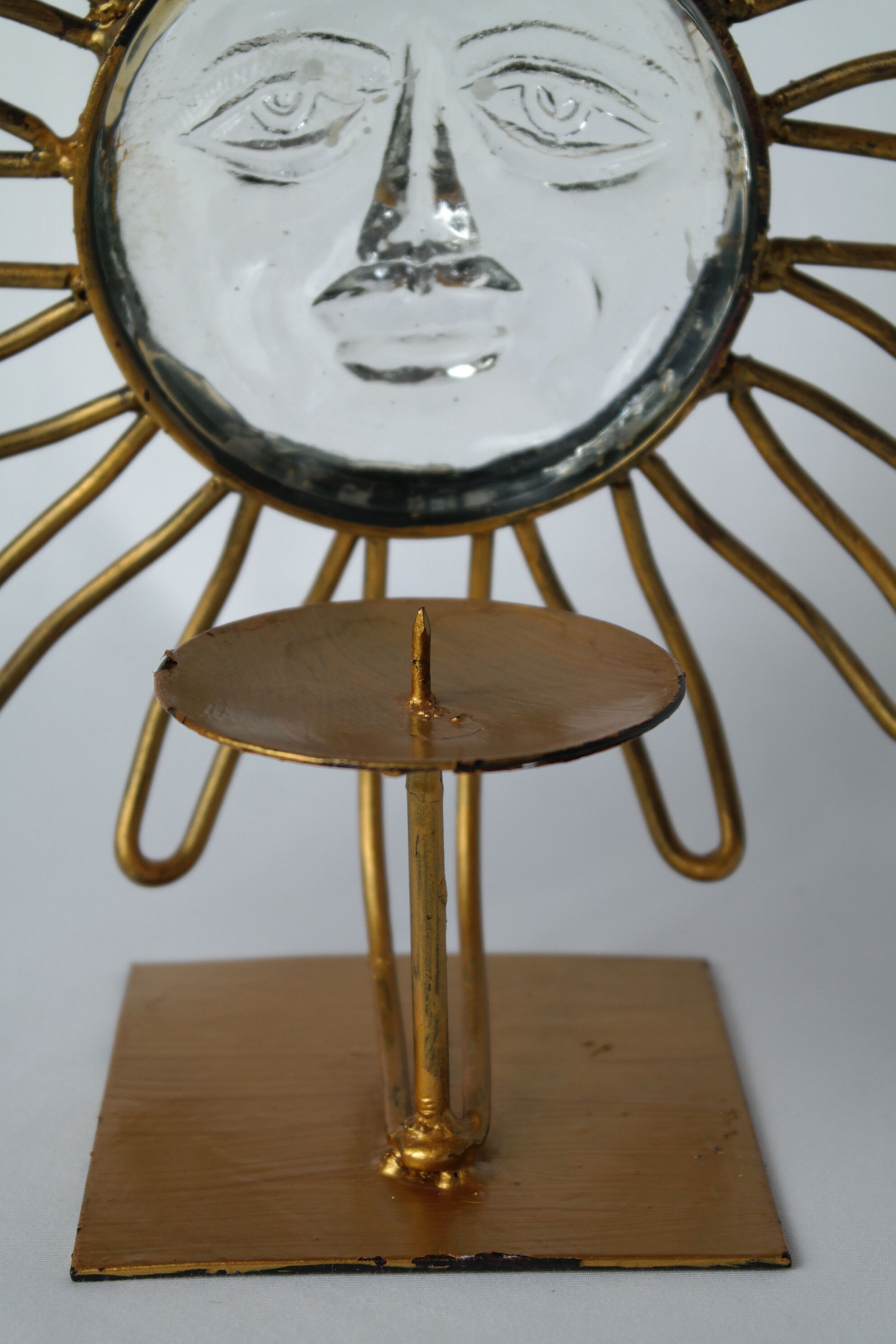 Vintage sun candlestick