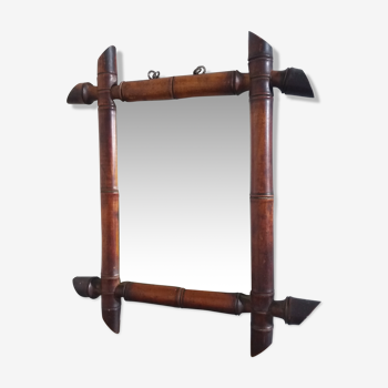 Wooden mirror 22,5x16cm